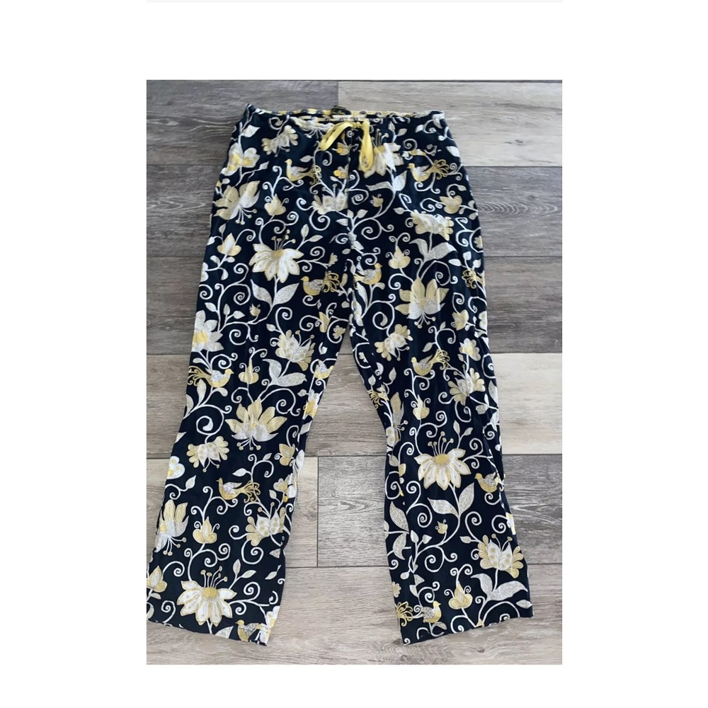 Vera Bradley Womens Multicolor Drawstring Waist Floral Lounge Pants Size Small